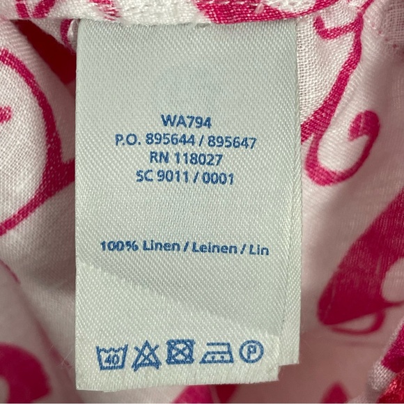 Boden Cleo Kaftan Tunic Cover-Up Mini-Dress Top White Pink Floral Size‎ 6R Women - Picture 12 of 12